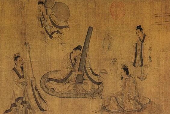 《斫琴图》：顾恺之笔下，千年琴工的不朽身影